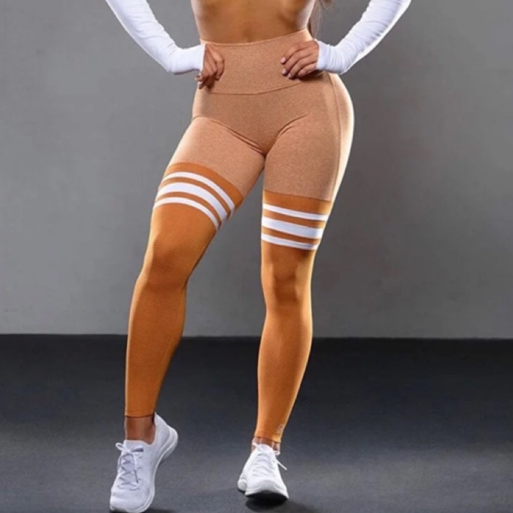 Bombshell Sportswear Heather Bronze Thigh High